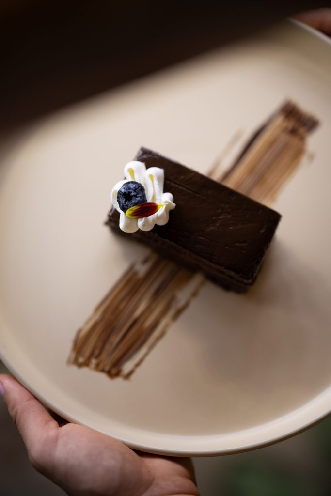 Chocolate dessert at Oscar’s restaurant in Puerto Vallarta