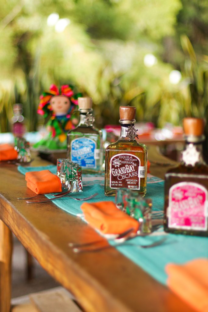 Grand Bay tequila bottles at Oscar's Distillery, Puerto Vallarta